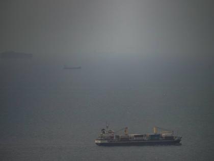 The Jordan flagged cargo ship ‘Baghdad’ sails in Persian Gulf towards Strait of Hormuz in United Arab Emirates, yesterday.
