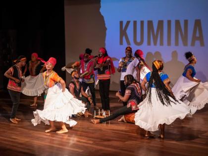 The Gwarra Cherry African Kumina Group in action.