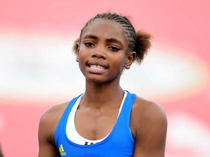 Hydel High’s Zavien Bernard won the Championship of America triple jump at the Penn Relays yesterday. 