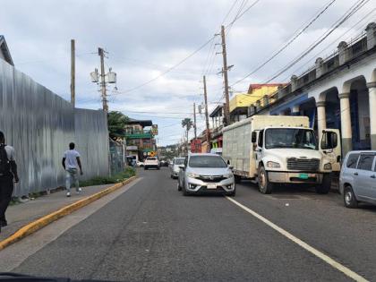 A look at the congested town of Annotto Bay in St Mary.