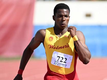 Former Wolmer’s Boys’ School sprinter Gary Card, who is now at the University of Technology.