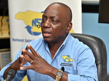 Audley Gordon, Executive Director of the National Solid Waste Management Authority.