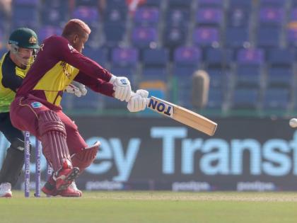 Shimron Hetmyer in action.