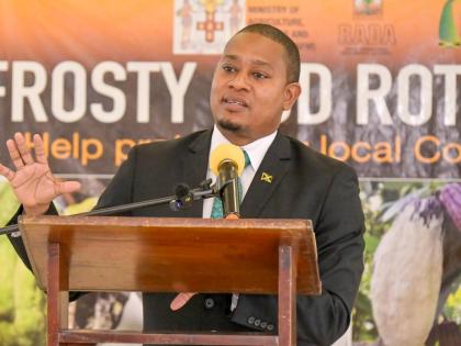 Minister of Agriculture, Fisheries and Mining, Floyd Green.