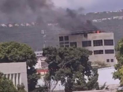 A fire at Advanced Integrated System along Oxford Terrace in St Andrew on August 5, 2026.