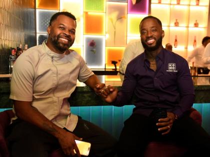 Chef Shea Stewart (left) and Jermaule ‘Nino’ Adair, co-director of Komo Mai.