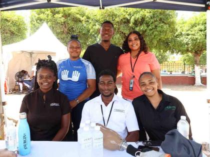 Members of the Surgix Jamaica team at their booth during the Kingston Public Hospital 250th Anniversary Health and Wellness Fair. Surgix Jamaica provides medical devices and healthcare solutions that support patient care across Jamaica. 