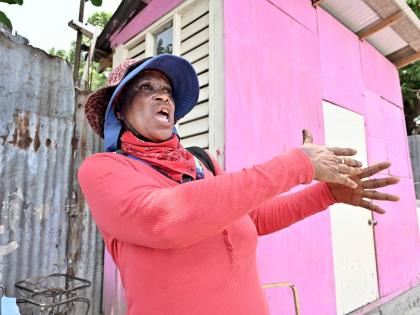 Diana Brown, a Waterhouse resident whose house suffered damage from floodwaters a few years ago, is calling for urgent repairs to compromised sections of the Sandy Gully.