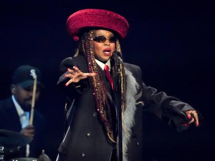 Singer Lauryn Hill performs during the draw for the 2026 soccer World Cup at the Kennedy Center in Washington, December 5, 2025.