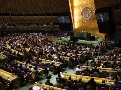The United Nations Secretary-General Antonio Guterres speaks during the 81st session of the United Nations General Assembly at United Nations headquarters, Tuesday.