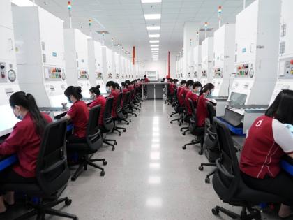 Craftpersons seen creating jewellery at the Pandora factory in Ho Chi Minh city, Vietnam, on Wednesday, September. AP 