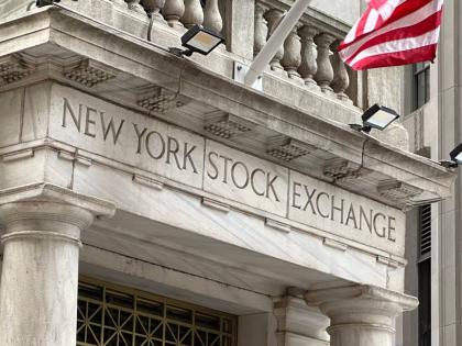 FILE - An entrance to the New York Stock Exchange is shown on June 26, 2024, in New York. (AP Photo/Peter Morgan, File)