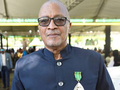 CEO of Grafton Studios, Michael ‘Mikie’ Bennett’ at Monday’s National Honours and Awards Ceremony held on lawns of King’s House. 