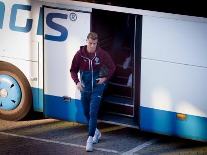 Portugal’s Cristiano Ronaldo arrives for training in Copenhagen, Denmark, on Wednesday, Septeber 30, ahead of their Nations League football match against Denmark. 