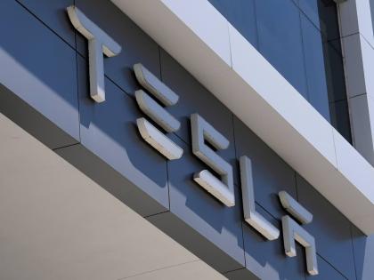 AP
The Tesla logo is displayed at a Miami dealership in March 2025. 