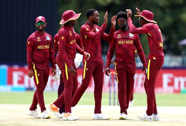 West Indies Under-19 players.
