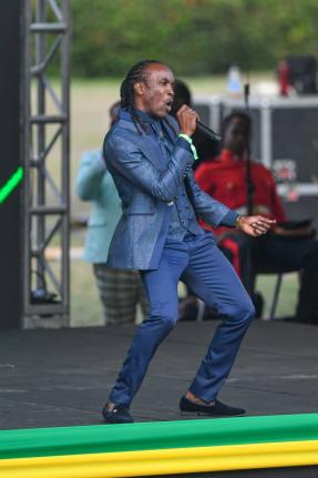 Nesbeth performs his hit song, ‘My Dream’, at the swearing-In ceremony of Prime Minister Dr Andrew Holness at King’s House on September 16.