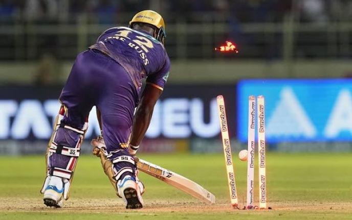 Andre Russell scored just three runs.