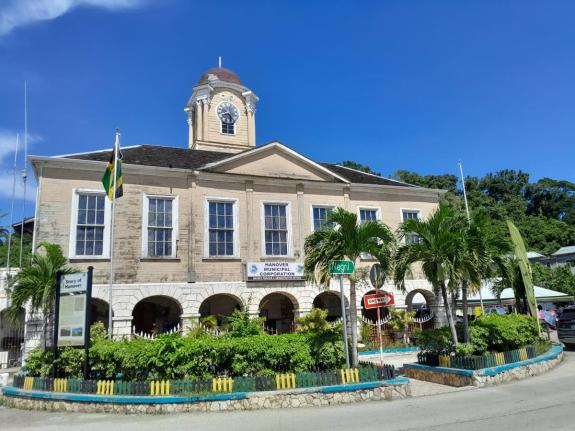 The Hanover Municipal Corporation building in Lucea.