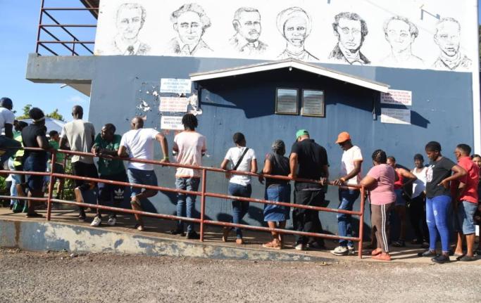 Voters on election day.