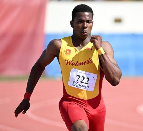 Former Wolmer’s Boys’ School sprinter Gary Card, who is now at the University of Technology.