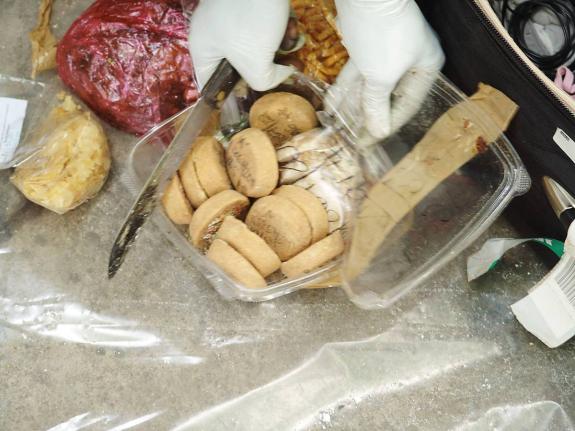 This file photo shows contraband of cocaine confiscated in Kingston.