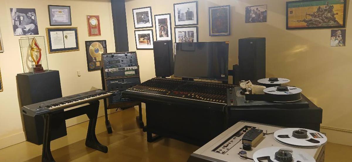 A recording studio of yesteryear.