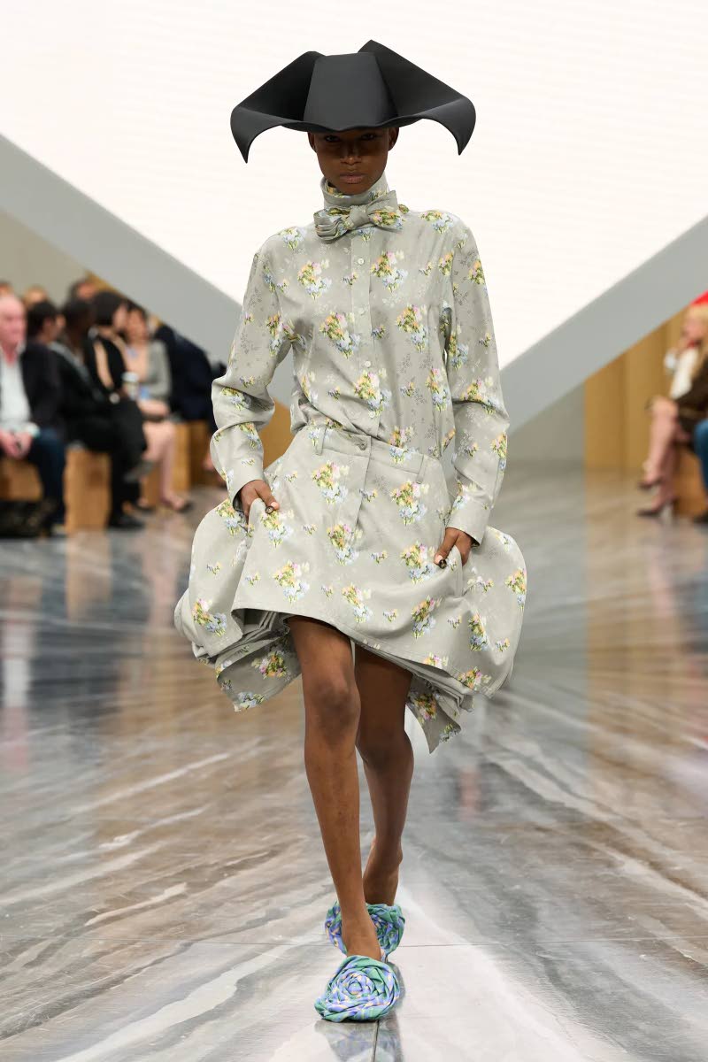 right: In-demand SAINT star Dru Campbell was in the model line-up for the much-talked-about Dior Spring/Summer 2026 collection by creative director Jonathan Anderson, who was appointed back in June to lead both the iconic house’s womenswear and menswear 