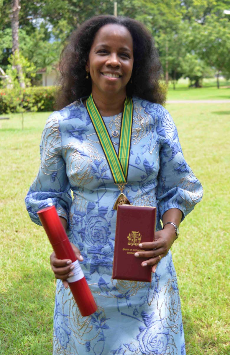 It’s a proud moment for Dr Karen Webster-Kerr, who was conferred with the Order of Distinction in the rank of Commander.