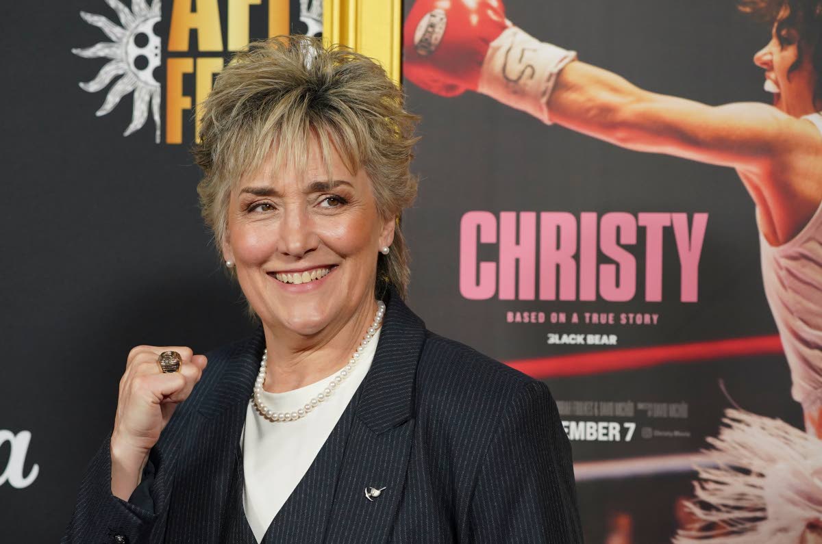 Living boxing legend Christy Martin out to show her support of the ‘Christy’ biopic.