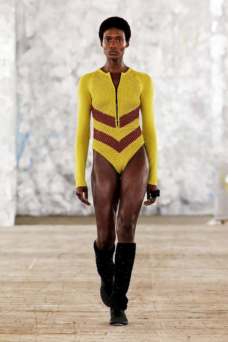 Model Essence Taylor at the Ditoma Spring/Summer 2026 runway show at New York Fashion Week in September.