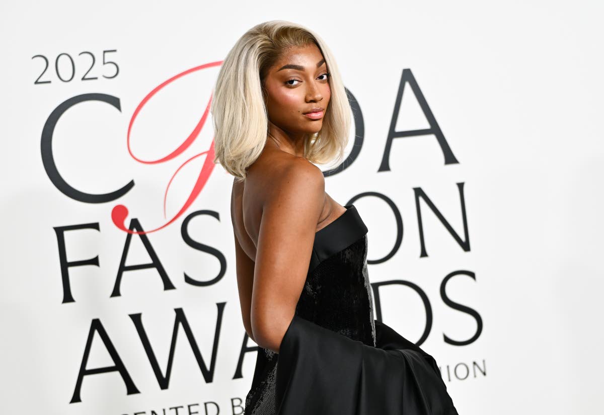 American basketball player Angel Reese shows out in blonde as she stuns in a Sergio Hudson pick.
