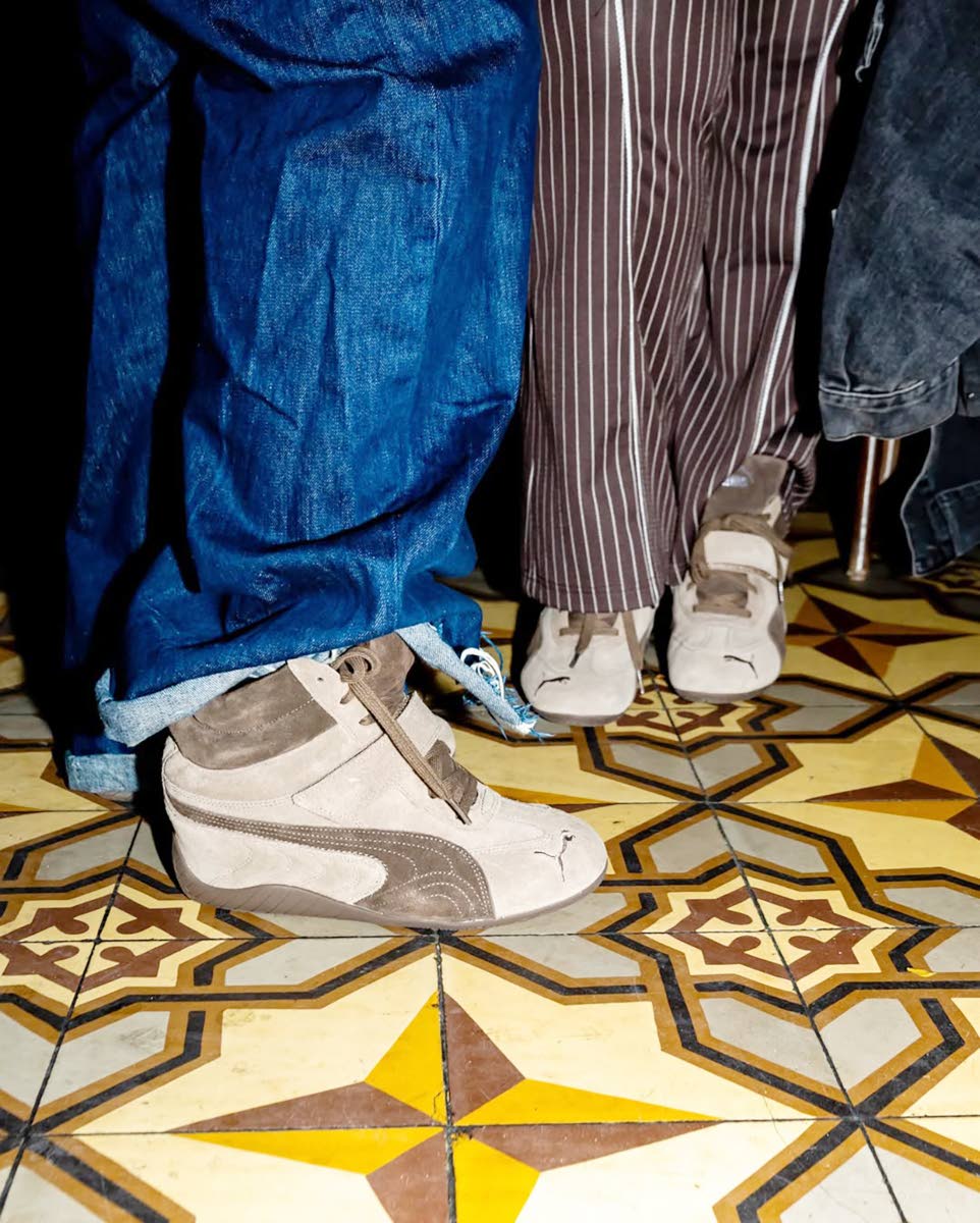 The new PUMA Speedcat Wedge was seen out and about on guests at Saunders’ NYC event.