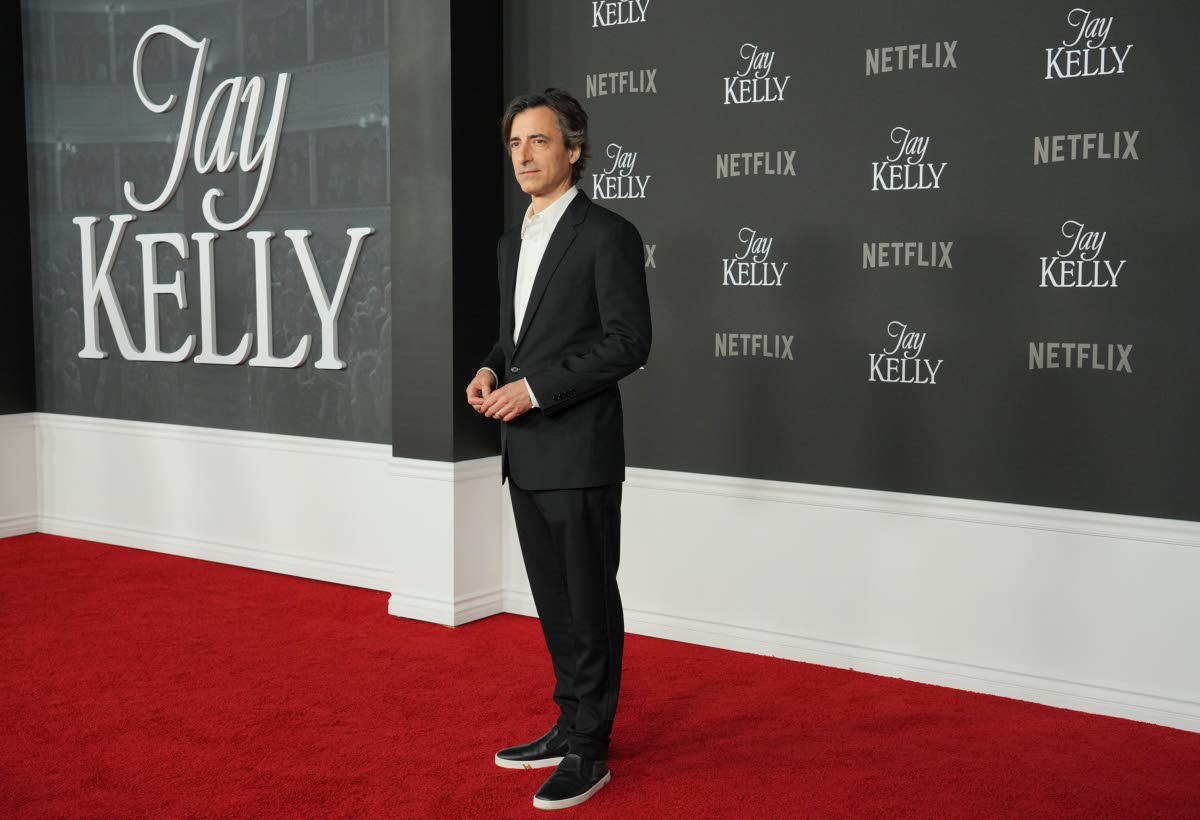 Film-maker Noah Baumbach arrives at the premiere of ‘Jay Kelly’ on Tuesday at The Egyptian Theater in Hollywood, Los Angeles. 