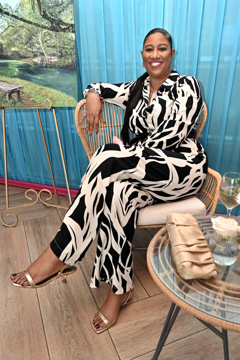 Right: Called to the style podium for afternoon emcee duties is lawyer Tamara Riley-Dunn.