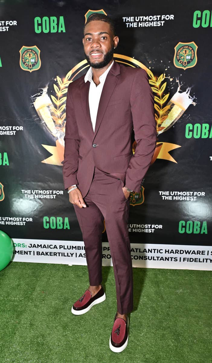 Sprinter Christopher Taylor struck a sharp, modern look as he joined guests at the Calabar Old Boys’ Association Cocktail Party and Awards Ceremony on Saturday.