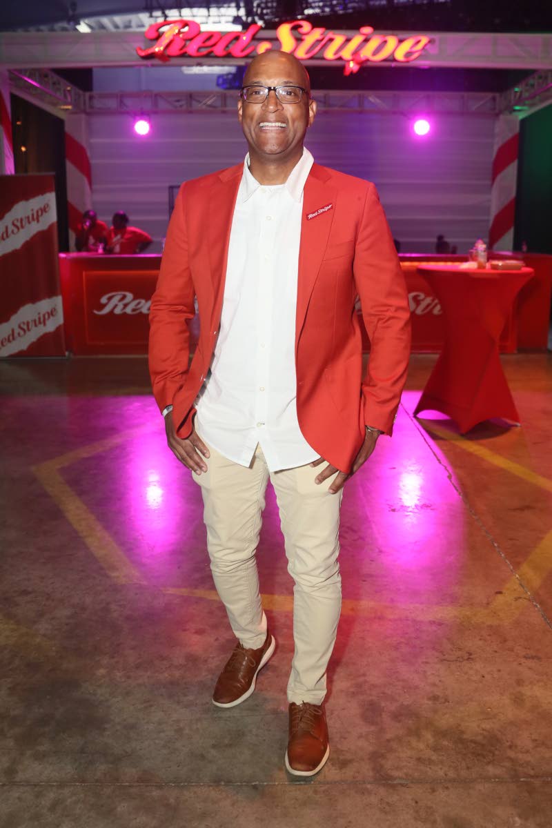 Centre: Sean Wallace, head of commerce at Red Stripe, shoots a smile for the camera.