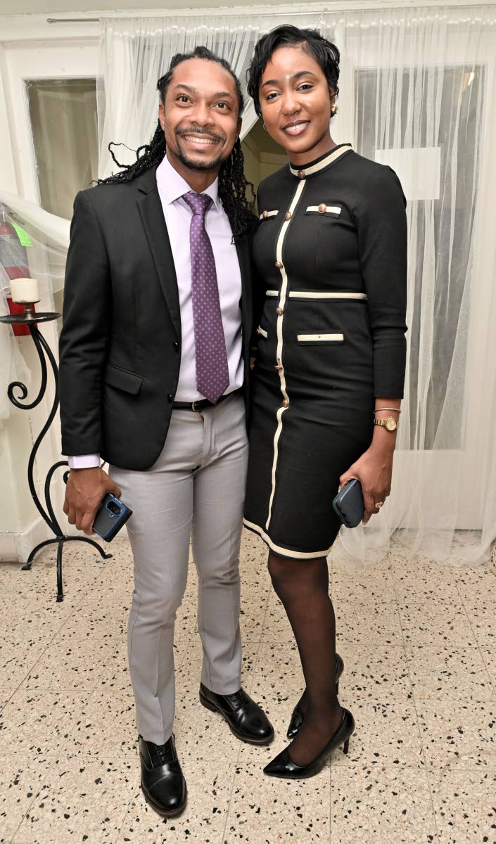 Dr Kimorley Humphrey and Sheena Salmon pair up for a quick photo.