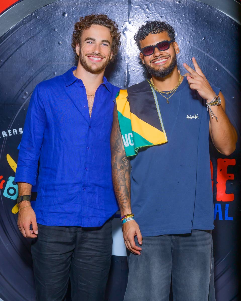 From an island in Fiji to the land of wood and water, ‘Love Island’ Season 7’s Elan Bibas (left) and Bryan Arenales are spotted at the event.
