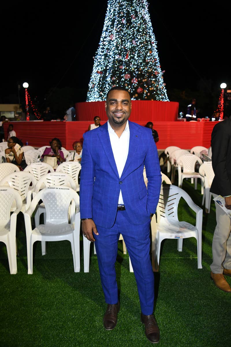Jermaine O. Tomlinson, unit manager at Sagicor, is looking sharp for the night’s occasion.