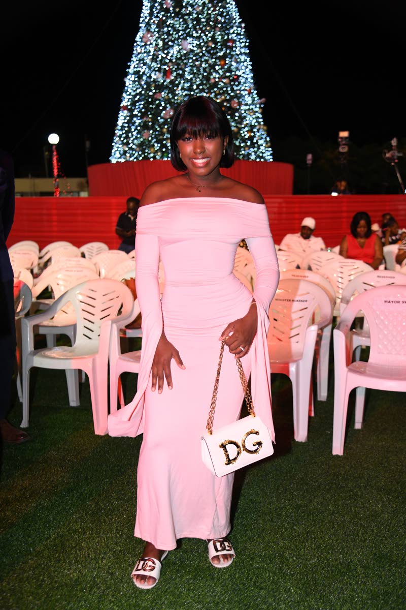 A smiling Shennell Barrett, out to enjoy the night’s festivities.