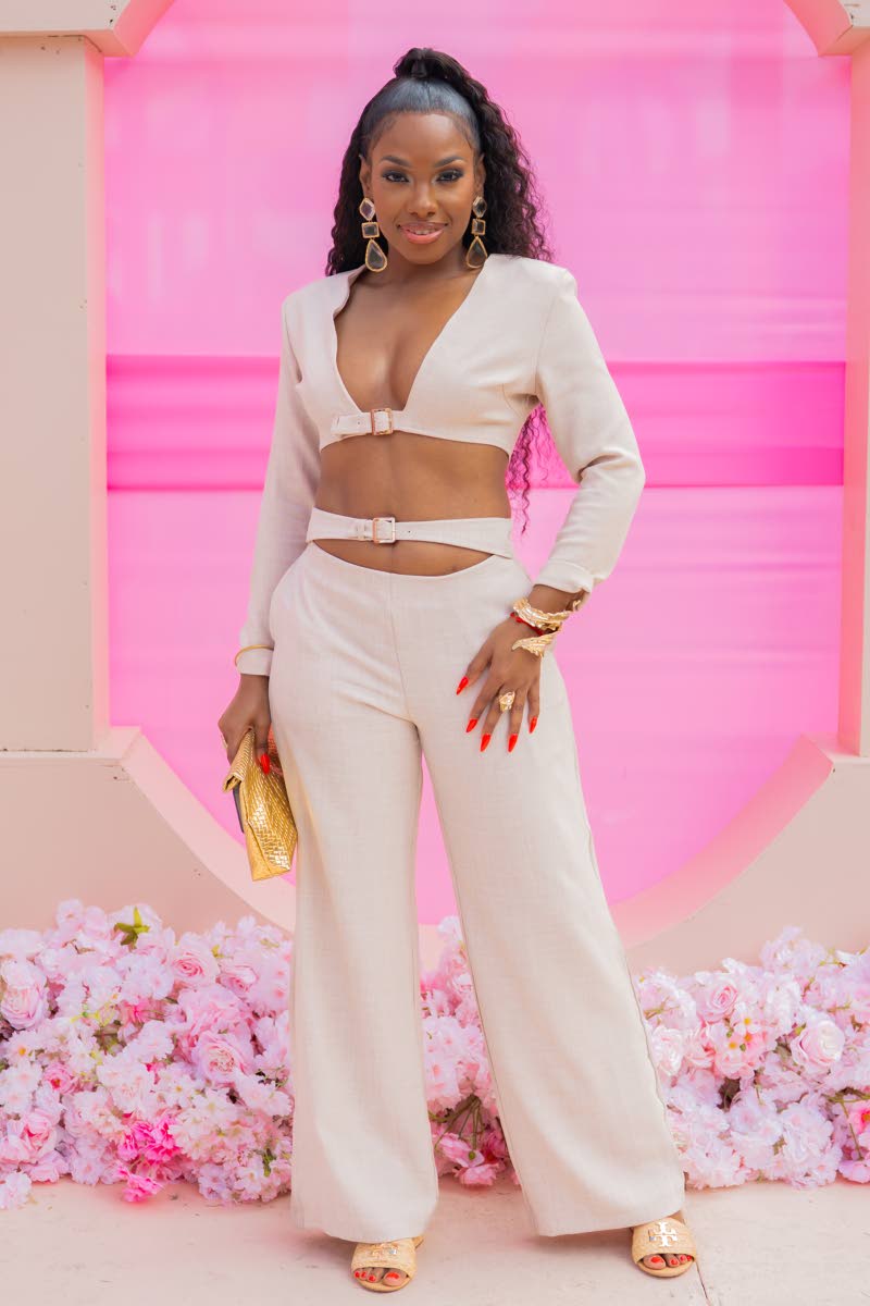 Aesthetician Kadeem Baker turns heads in a striking two-piece set, serving up ‘body-ody-ody’ for breakfast.