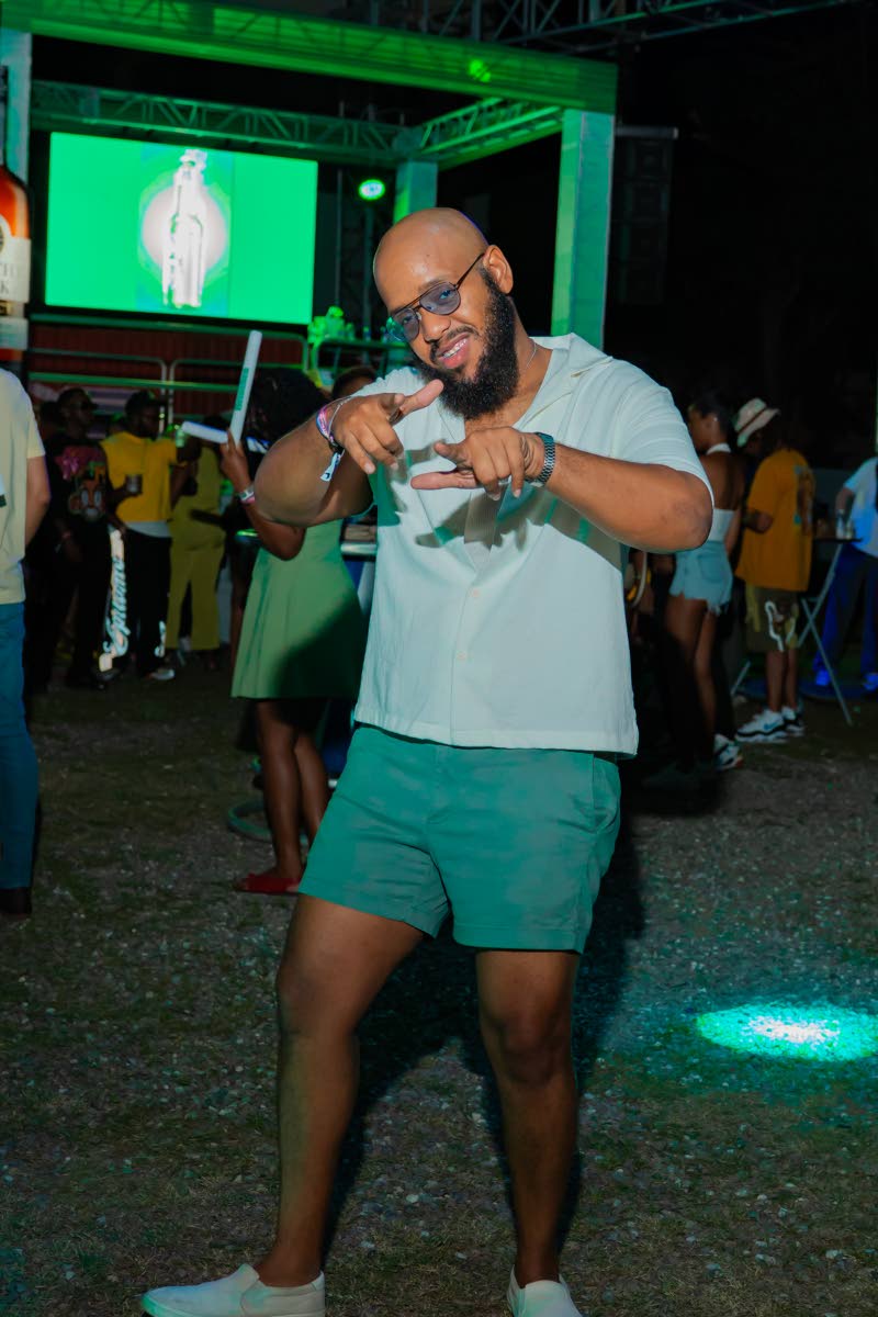 Rory-Craig Walker, owner of Jamaican Care Packages, shows off his best moves.