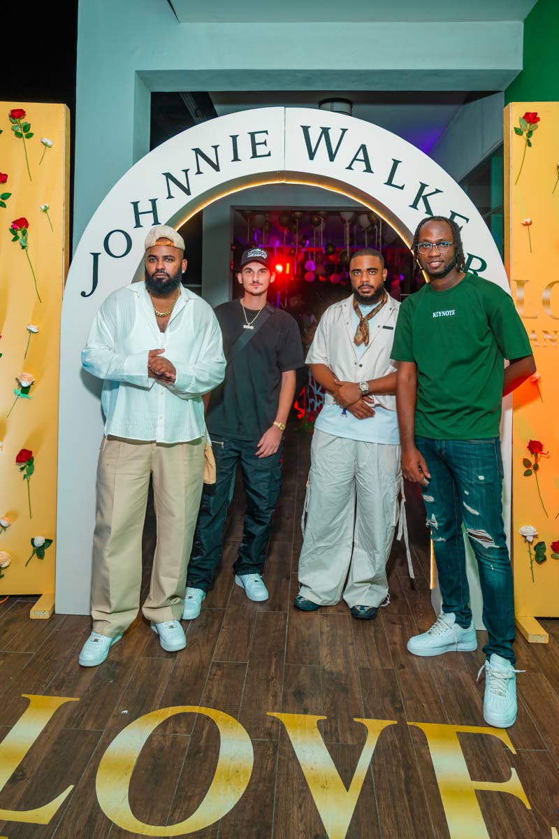 Love Languages promoters (from left) Fabeion Dennisor, Nicholas ‘Zimi Nick’ Mahfood, Timothy South, and Pierre Beckford.