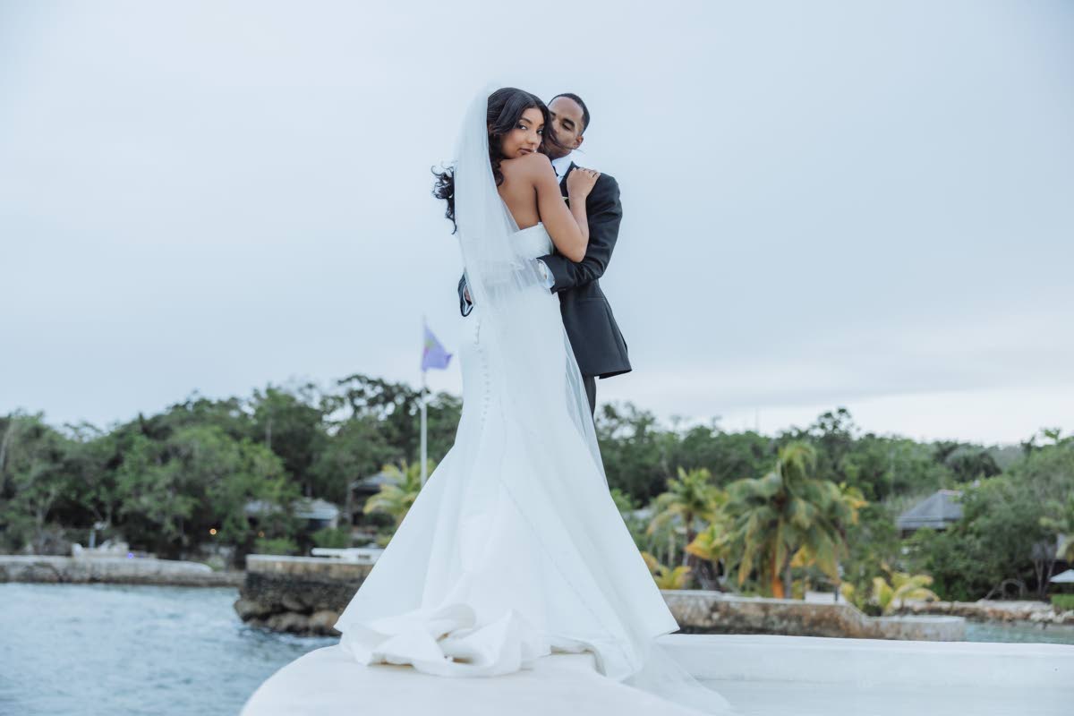 The newly-weds, Dr Jordanne Levy-Anderson and Brandon Anderson.