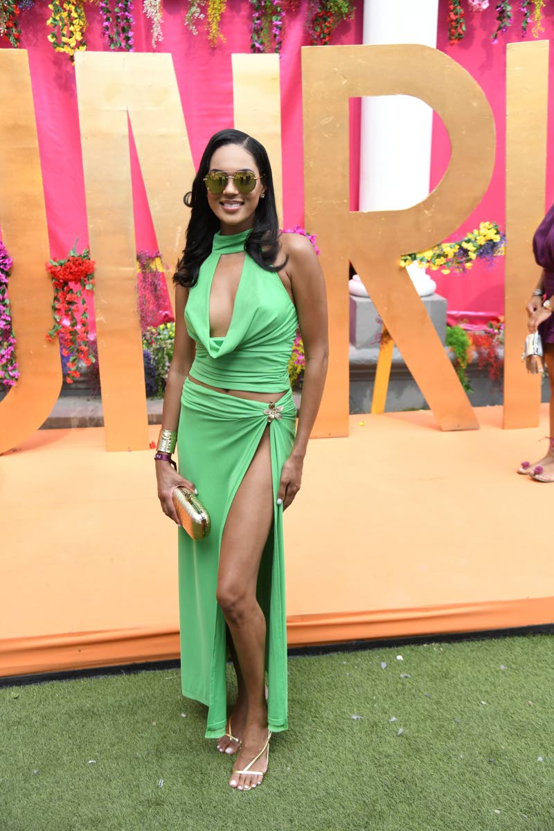 Sales manager Leah Hollingsworth beams in a Farley top paired with a Revolve maxi skirt.