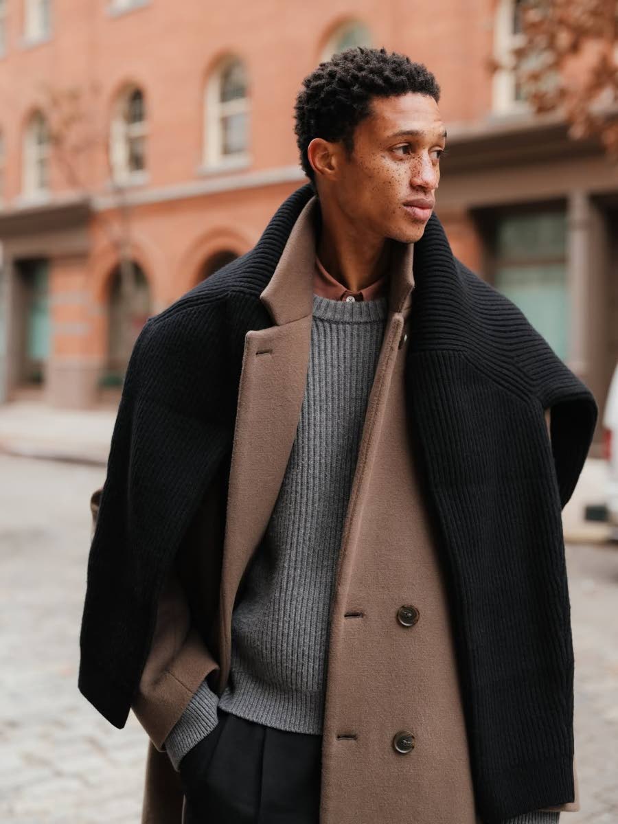 SAINT International model Romaine Dixon fronts the newly released winter collection campaign for uber-hot menswear designer Daniel Simmons.  