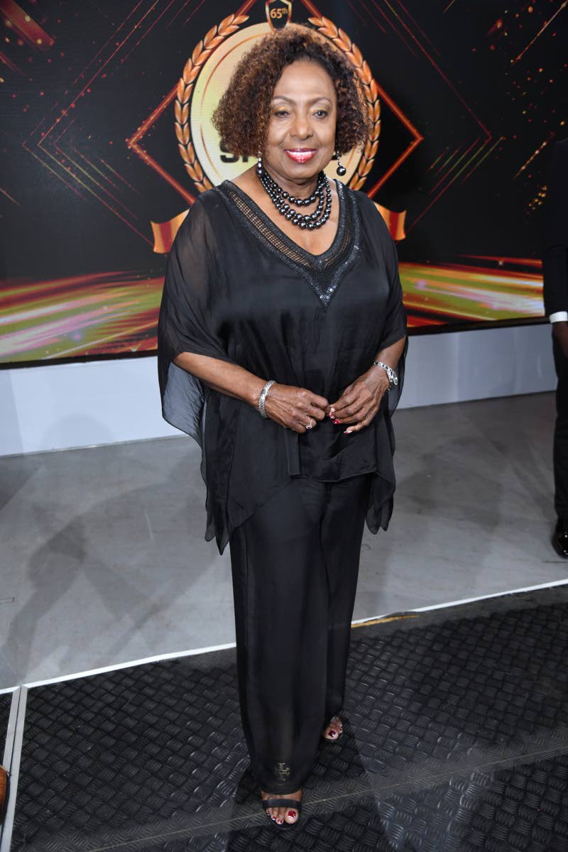 Donned in all-black for the occasion is Minister of Culture, Gender, Entertainment, and Sport, Olivia ‘Babsy’ Grange. 