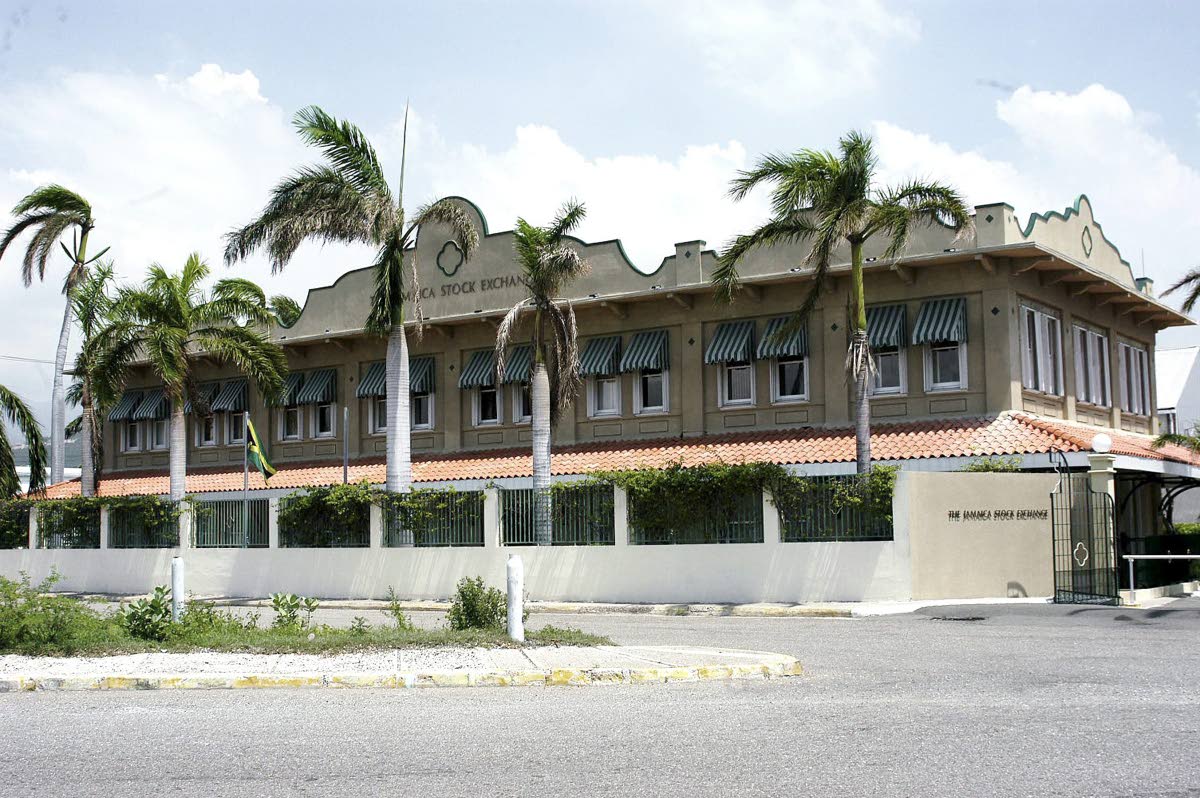 The Jamaica Stock Exchange on Harbour Street, Kingston.