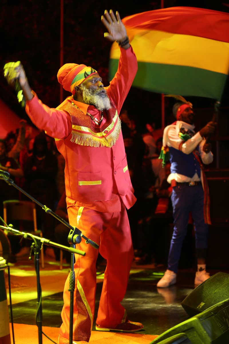 Capleton in performance at the Bob Marley Tribute Concert last Friday.
